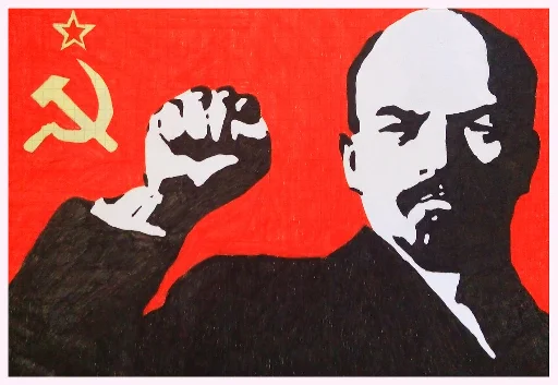 Telegram Sticker «Владимир Ильич Ленин » 👊