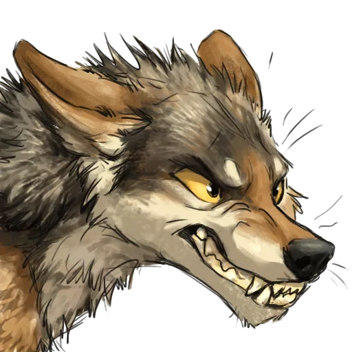 Telegram Sticker «Волк-Койот» ?