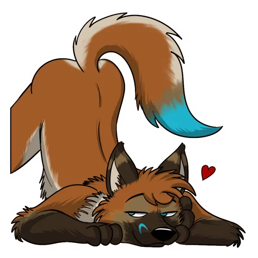 Telegram Sticker «Vulan Fox» 🍑