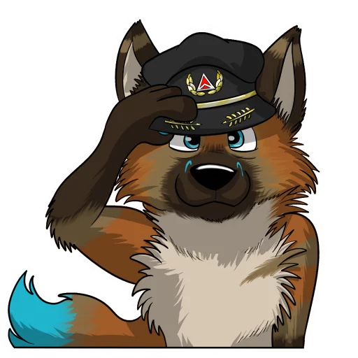 Telegram Sticker «Vulan Fox» 👨‍✈️