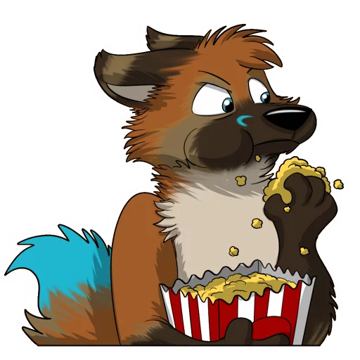 Telegram Sticker «Vulan Fox» 🍿