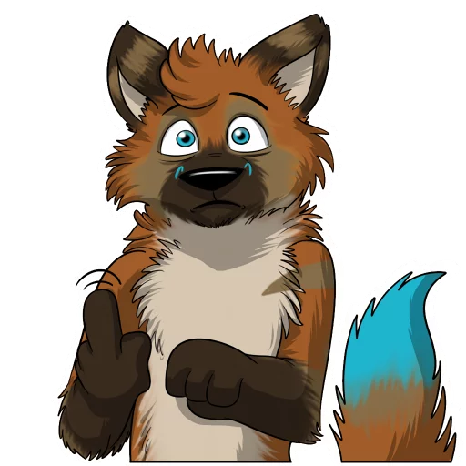 Telegram Sticker «Vulan Fox» 🖕