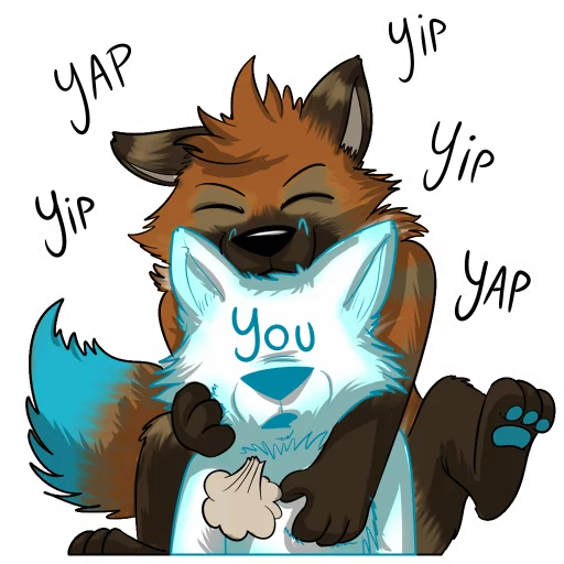 Telegram Sticker «Vulan Fox» 💙