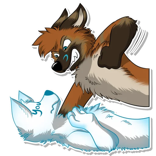 Telegram Sticker «Vulan Fox» 🤜