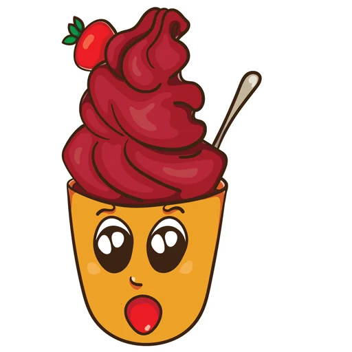 Telegram Sticker «ice_cream_valentin» 😧