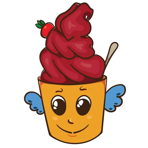 Telegram Sticker «ice_cream_valentin» 😇