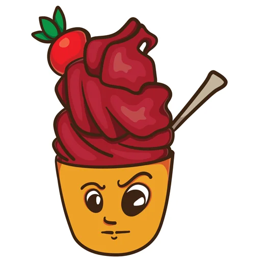 Telegram Sticker «ice_cream_valentin» 😠