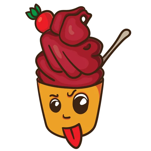 Telegram Sticker «ice_cream_valentin» 😜