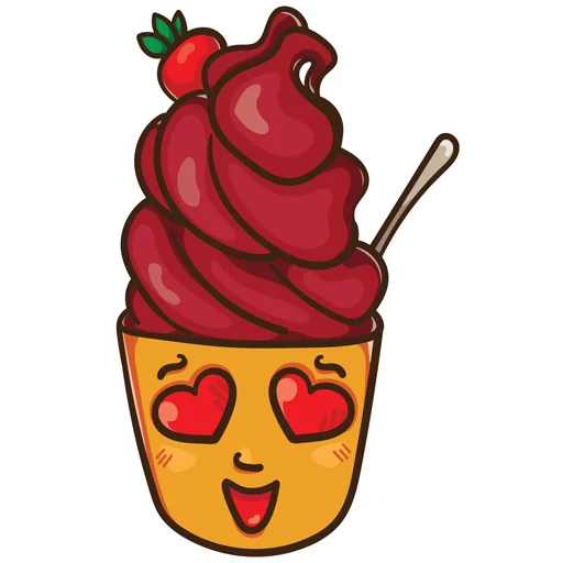 Telegram stiker «ice_cream_valentin» ❤