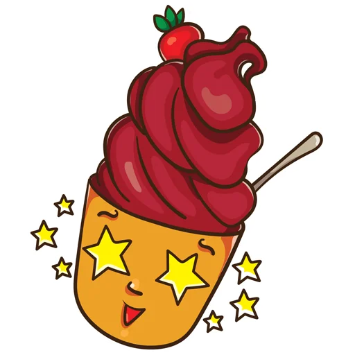 Telegram Sticker «ice_cream_valentin» 🌟