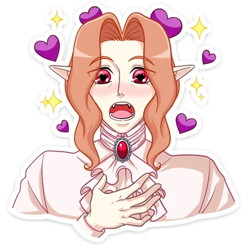 Telegram Sticker «Вампир Ян» ❤️