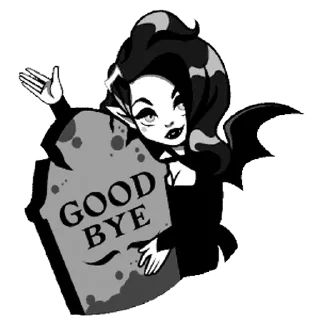 lady vampire sticker 🖤