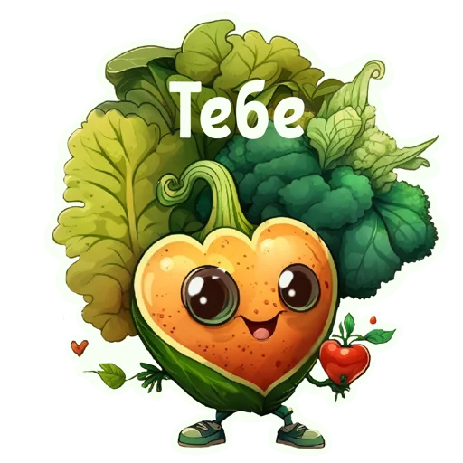 Telegram Sticker «Овощной микс» ❤️