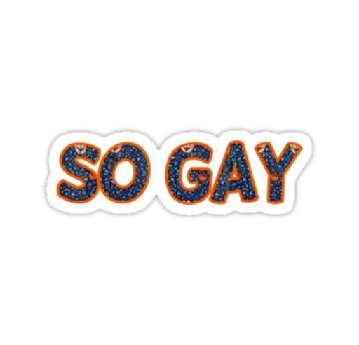 Стикер Telegram «Very Gay» 👍
