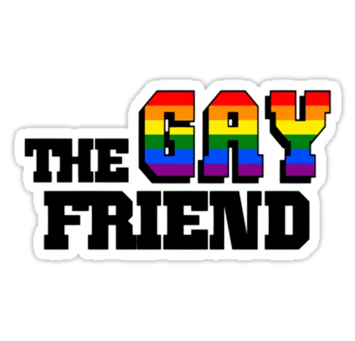 Стікер Telegram «Very Gay» ✌