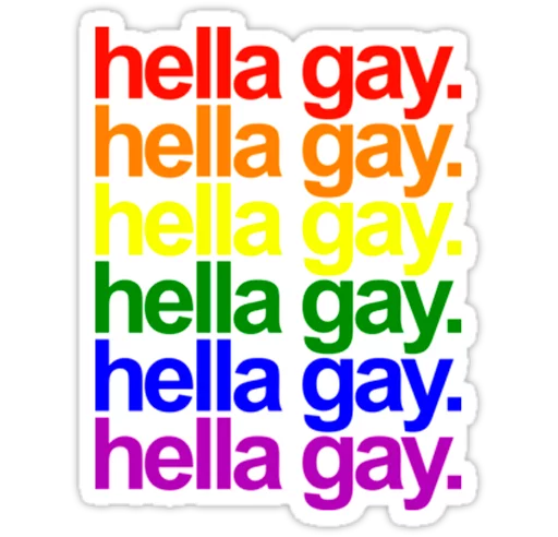 Стікер Telegram «Very Gay» 👍