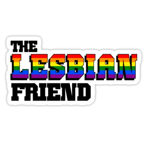 Telegram stiker «Very Gay» 👭