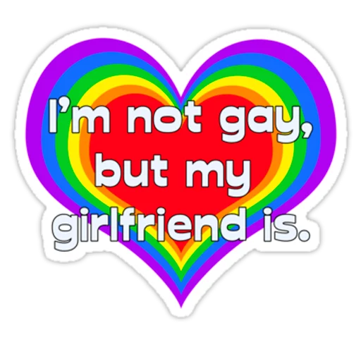 Стікер Telegram «Very Gay» ❤