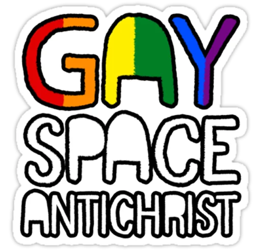 Telegram stiker «Very Gay» 😇