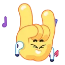 vibin' to music emoji 🎶