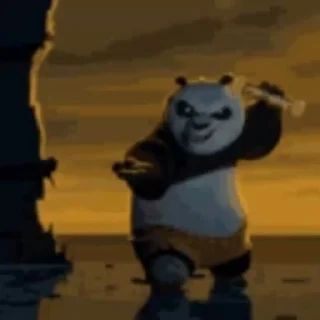 Стикер Kung Fu Panda 😱
