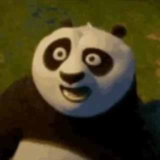 Эмодзи Kung Fu Panda 😳