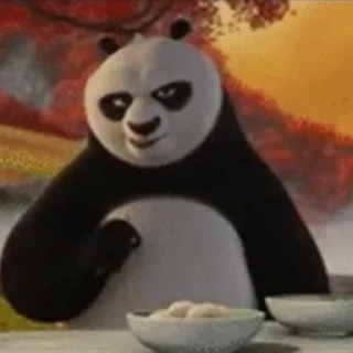 Kung Fu Panda emoji 🤨