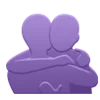 violet magic emoji 🫂