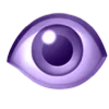 violet magic emoji 👁️