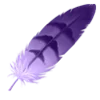 violet magic emoji 🪶