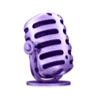 violet magic emoji 🎙️