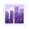 violet magic emoji 🏙️