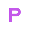 Эмодзи Фиолетовый алфавит 😍
