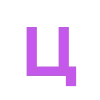 Эмодзи Фиолетовый алфавит 😋