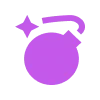 Фиолетовый алфавит emoji 💥