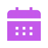 Фиолетовый алфавит emoji 🗓