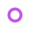 Фиолетовый алфавит emoji 🟣