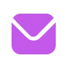 Фиолетовый алфавит emoji 📩