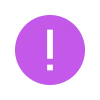 Емодзі Фиолетовый алфавит ⚠️