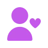 Эмодзи Фиолетовый алфавит 🥰