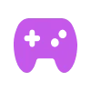 Фиолетовый алфавит emoji 🎮