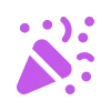 Фиолетовый алфавит emoji 🎉