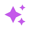 Фиолетовый алфавит emoji ✨