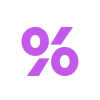 Фиолетовый алфавит emoji 💯