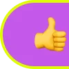 Фиолетовый алфавит emoji ✋