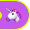 Фиолетовый алфавит emoji 🦄