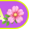 Емодзі Фиолетовый алфавит 🌸