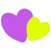 Telegram emoji «Фиолетовый алфавит» 💕
