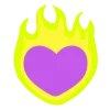 Фиолетовый алфавит emoji ❤️‍🔥