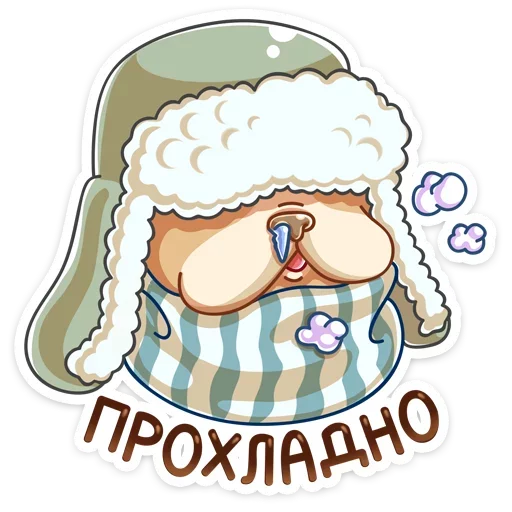 Telegram stiker «Булька» ❄️
